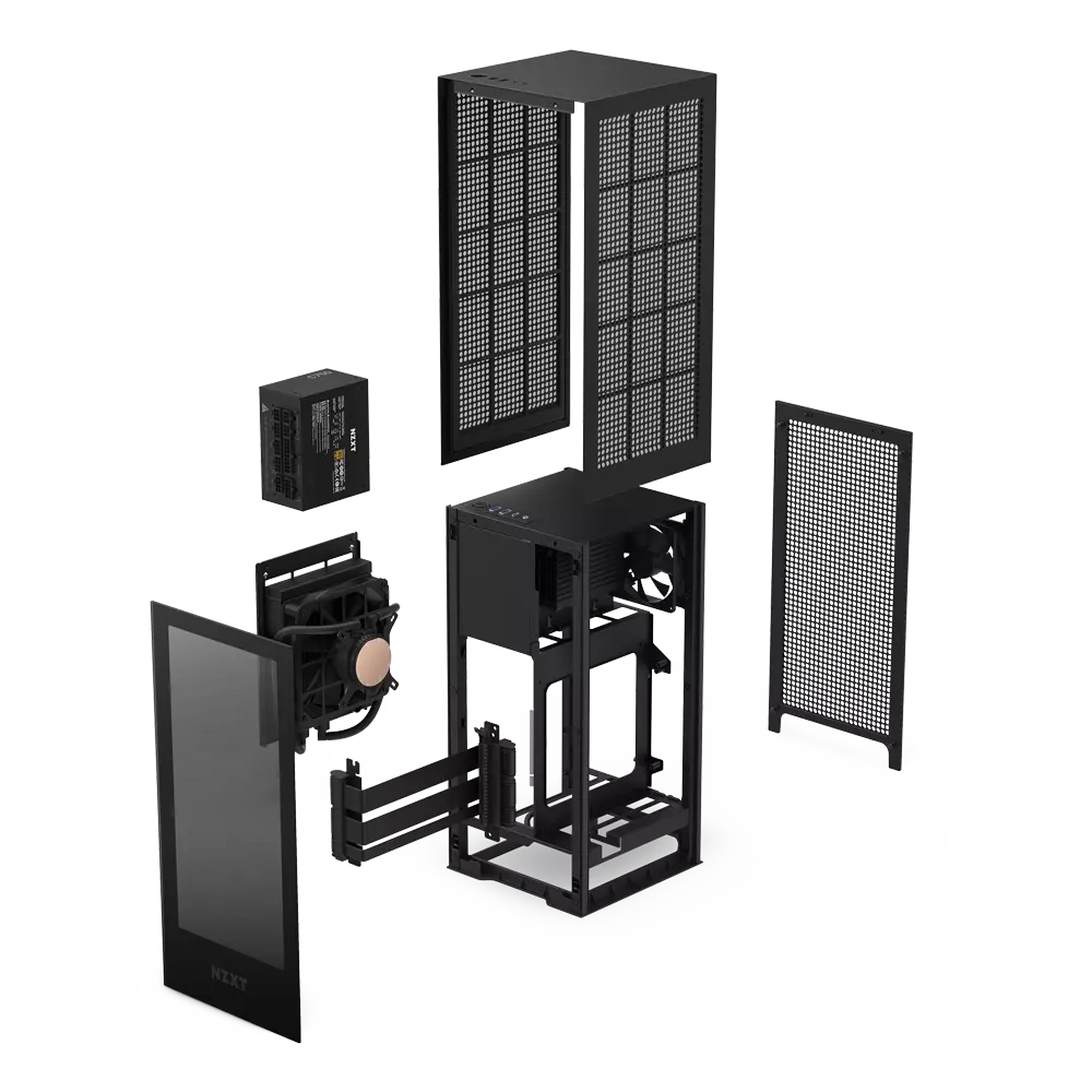 NZXT H1 Tempered Glass | Mini ITX Case Black in Oman